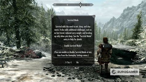 survival mode skyrim